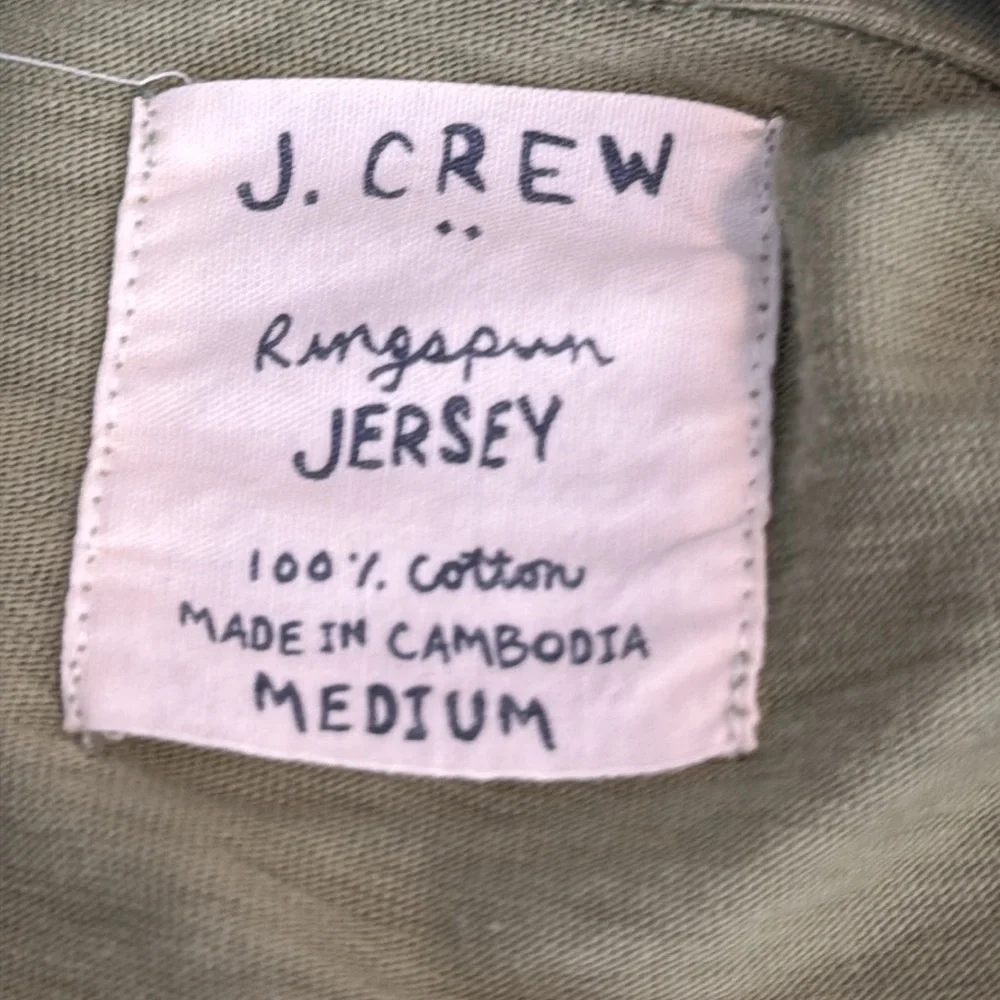 J. Crew Green Polo Shirt Classic Knit Design